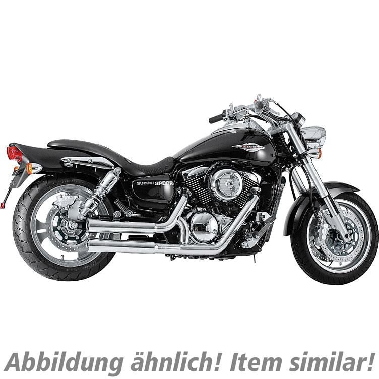 Falcon Double Groove Auspuff 2-2 Honda VTX 1800 poliert von Falcon