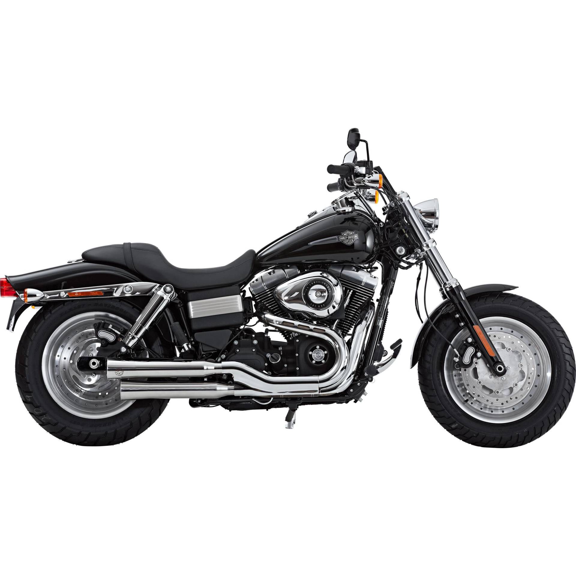 Falcon Double Groove Auspuff ED Fat Bob, Wide Glide ab 2008 poliert von Falcon