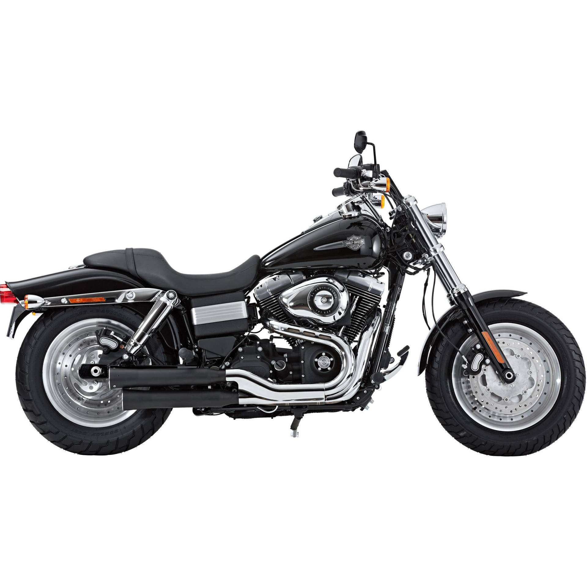 Falcon Double Groove Auspuff ED Fat Bob, Wide Glide ab 2008 schwarz von Falcon