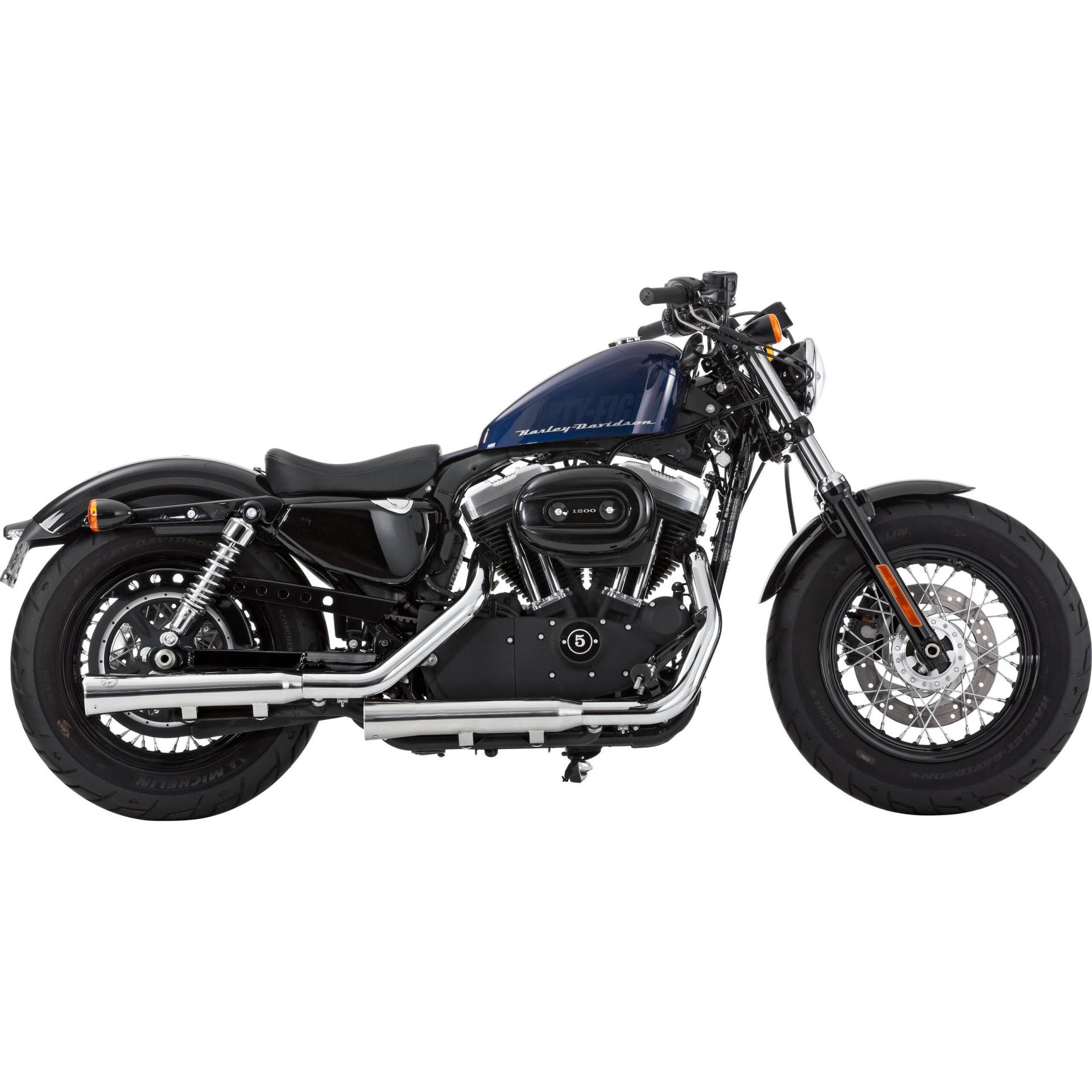 Falcon Double Groove Auspuff ED Sportster 883/1200 ab 2006 poliert von Falcon