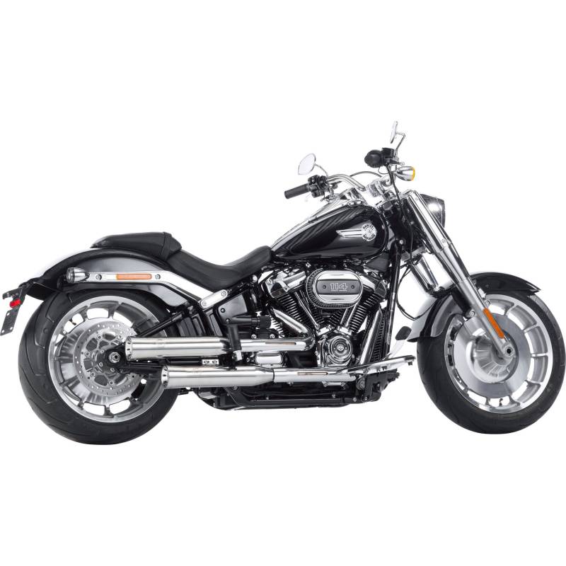 Falcon Double Groove Auspuff ED poliert für Harley-Davidson 114/117 von Falcon