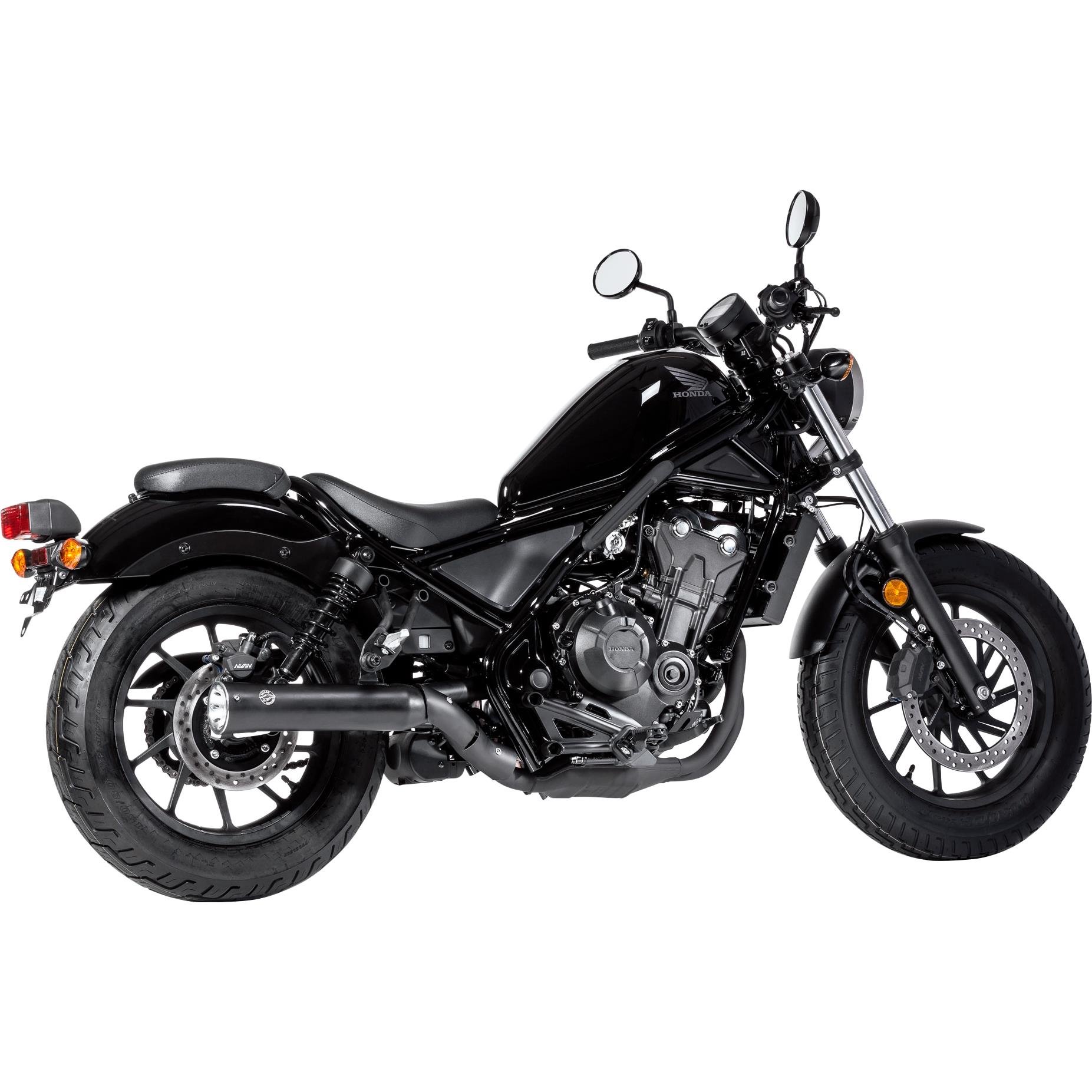 Falcon Double Groove Auspuff ED schwarz für Honda CMX 500 Rebel von Falcon