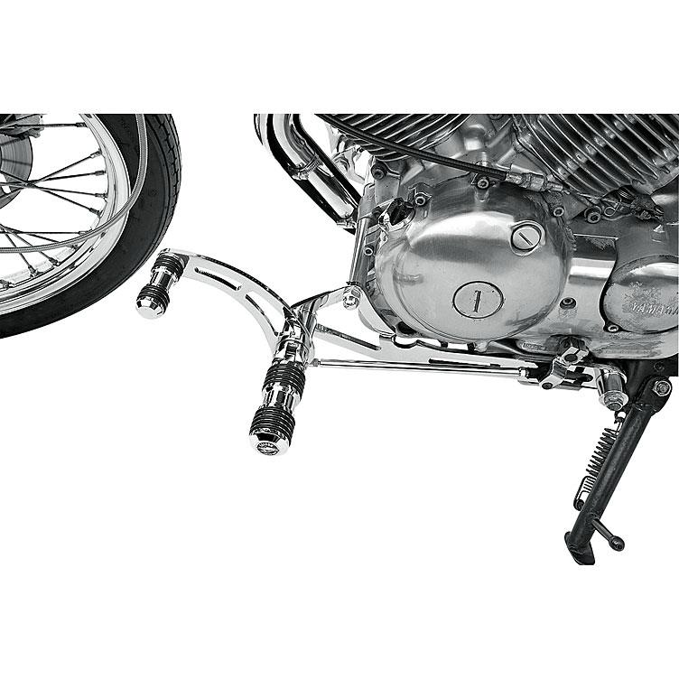 Falcon Round Style Fußrastenanlage 15cm für Yamaha XV 535 Virago von Falcon