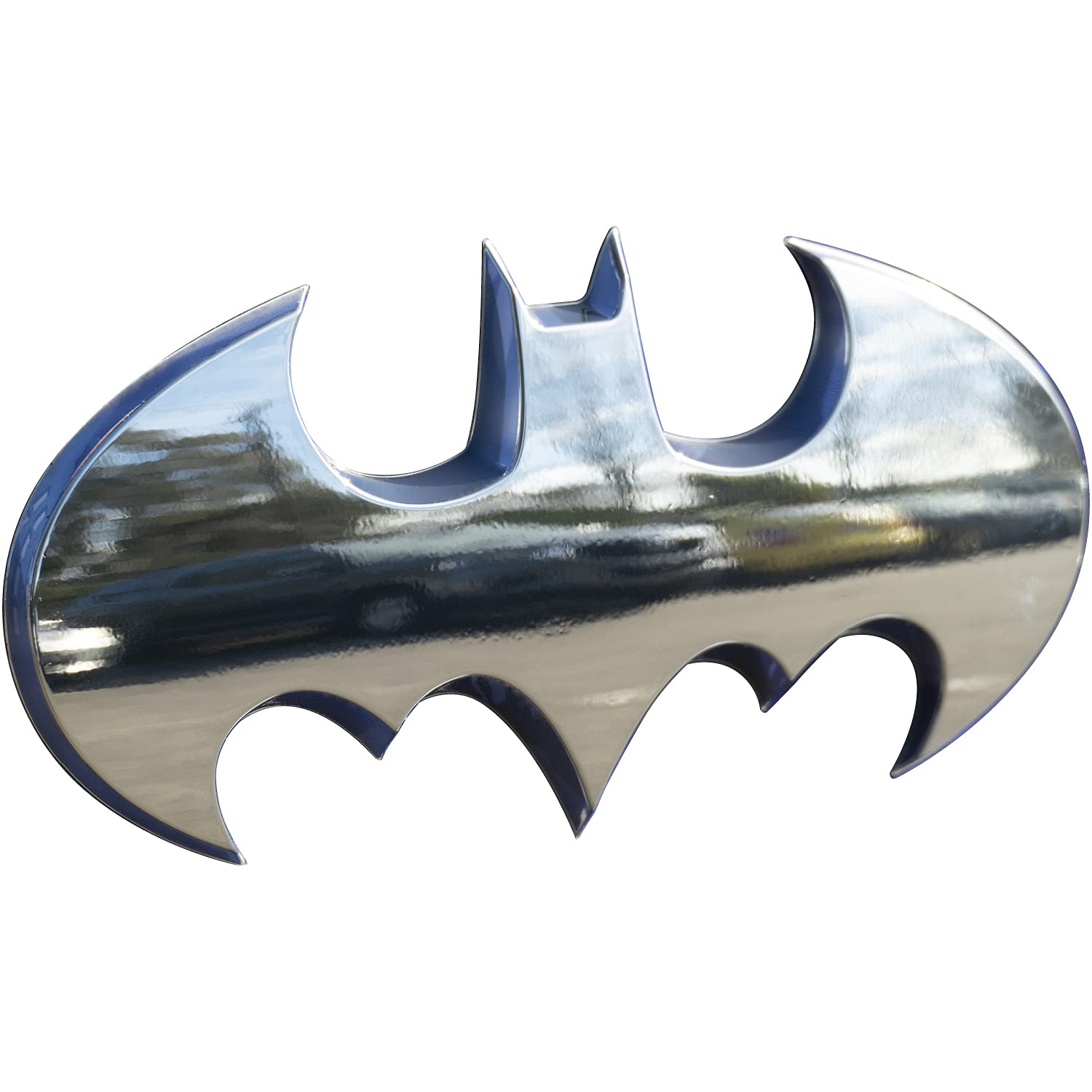 Fan Emblems Batman 3D Autoabzeichen – 1989 Batwing Logo (Chrom – groß) von Fan Emblems