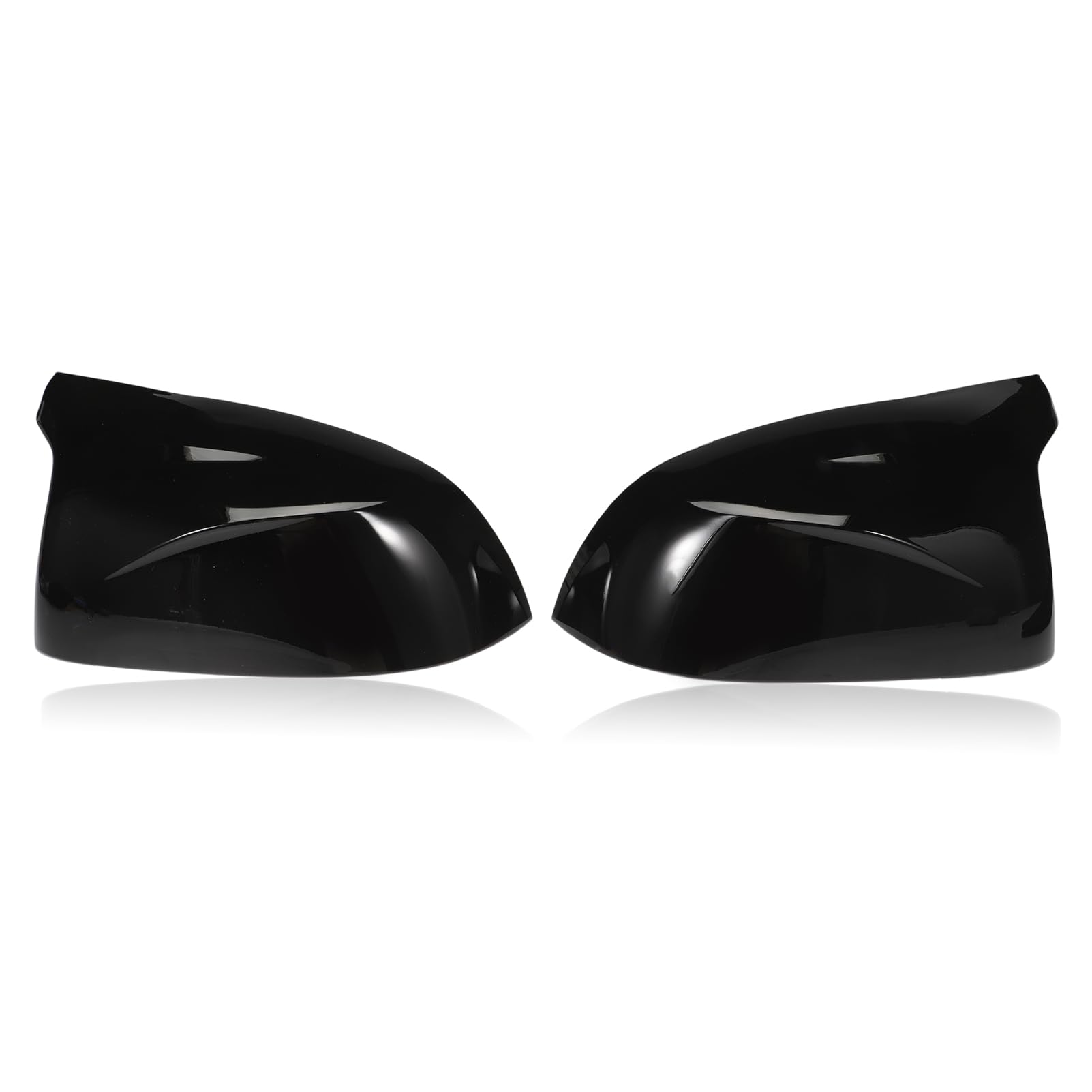 FanPaYY Auto Spiegelkappen 1 Paar Car Mirror Caps Seitenspiegel Abdeckungen Tür Außenspiegelkappe Rückspiegelkappe für B-MW X3 F25 X6 F16 X4 F26 X5 F15 2014-2018 - Helles Schwarz von FanPaYY