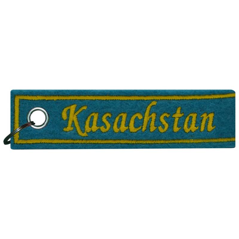 FanShirts4u Schlüsselanhänger - KASACHSTAN - Filzanhänger - WM - Nation (Kasachstan/blau) von FanShirts4u