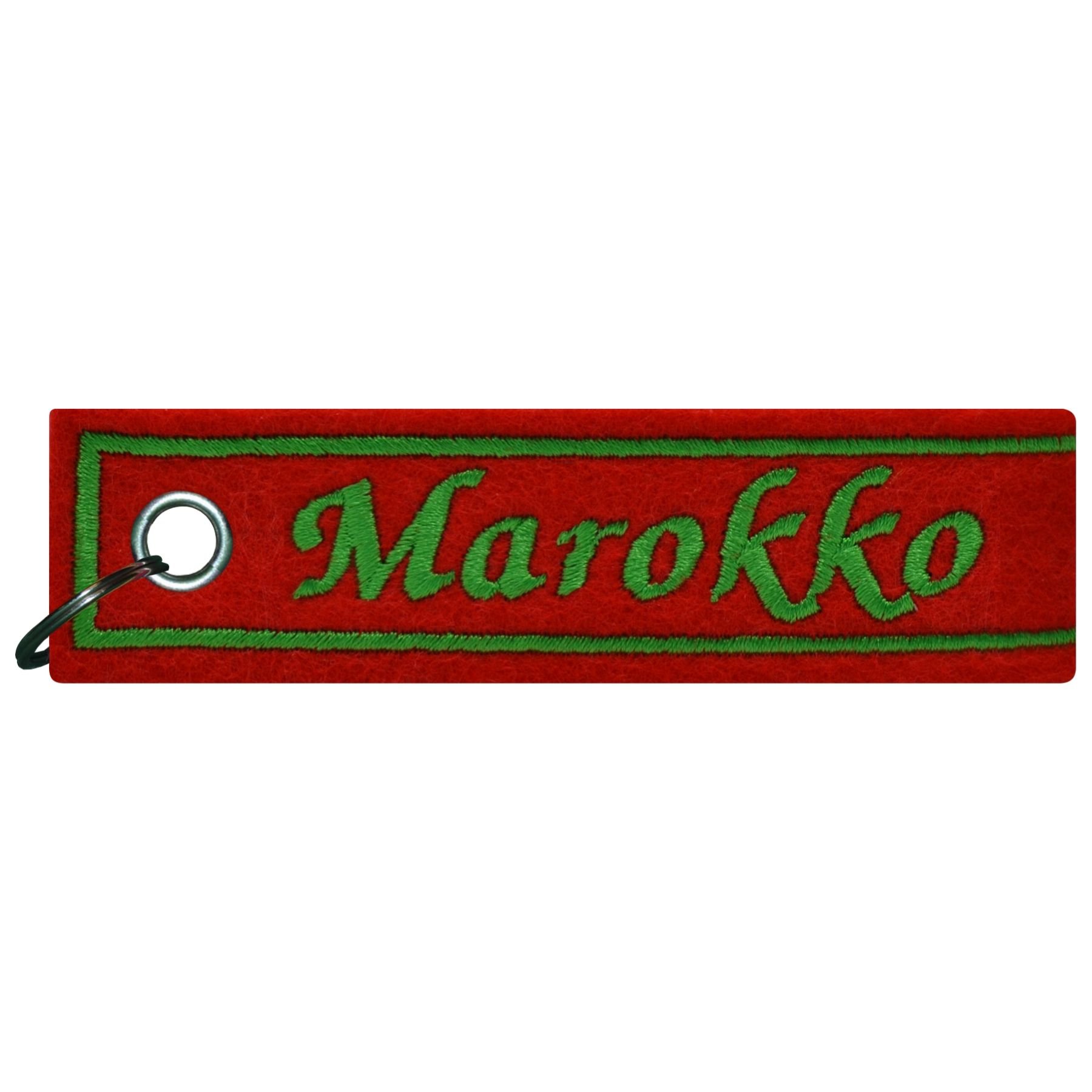 FanShirts4u Schlüsselanhänger - MAROKKO - Filzanhänger - WM - Nation (Marokko/rot) von FanShirts4u