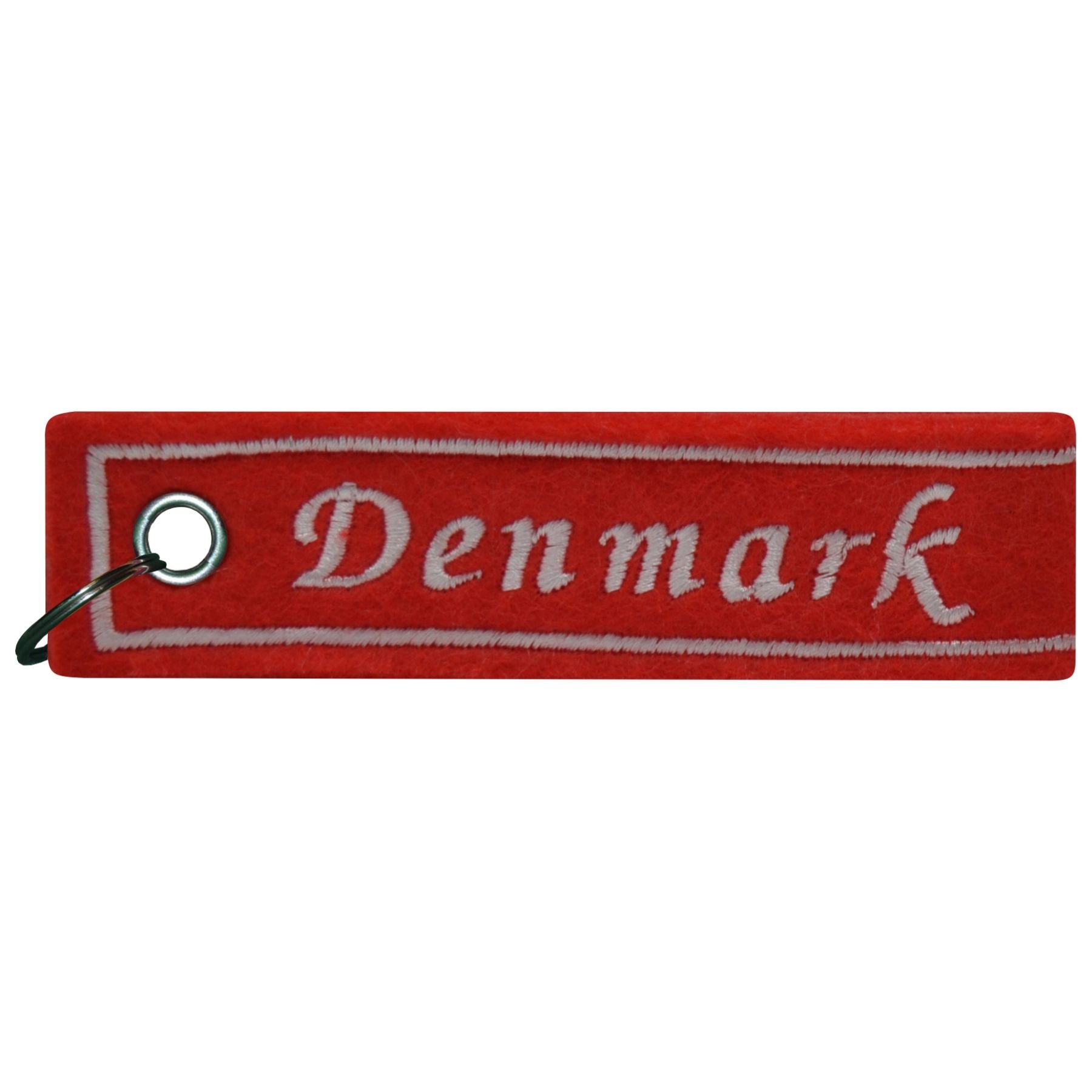 FanShirts4u Schlüsselanhänger aus Filz - DÄNEMARK - WM EM - Nation (Denmark) von FanShirts4u