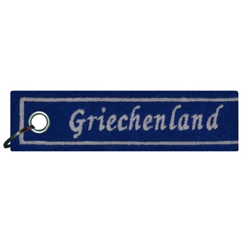 FanShirts4u Schlüsselanhänger aus Filz - GRIECHENLAND/Greece - WM EM - Nation (Griechenland) von FanShirts4u