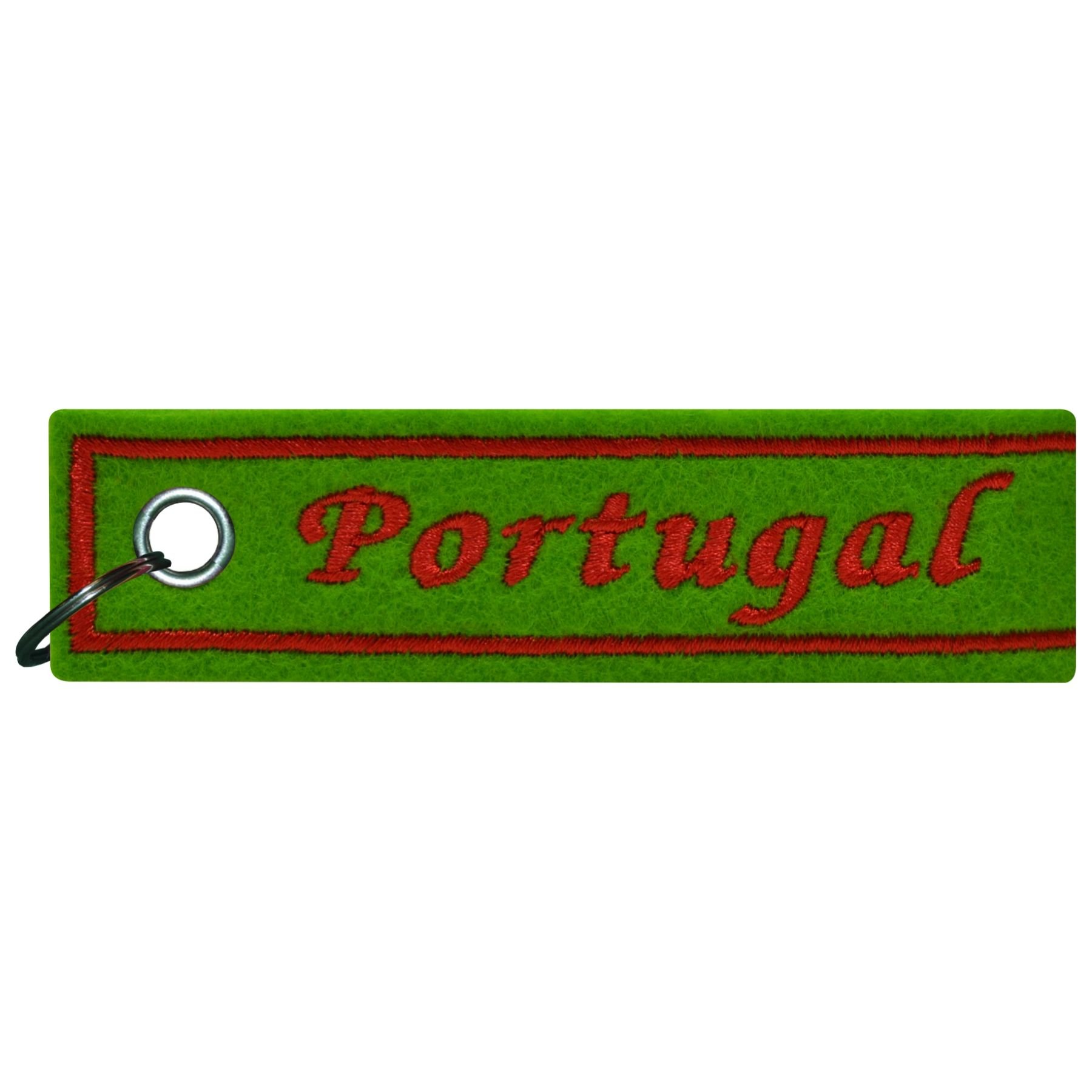 FanShirts4u Schlüsselanhänger aus Filz - Portugal - WM - Nation (Portugal/grün) von FanShirts4u