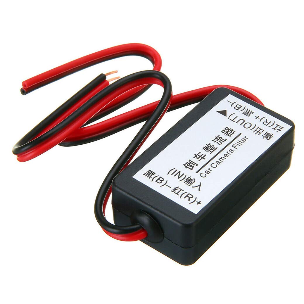 Fangxuee 12V DC Gleichstrom Power Relais Kondensator Filter Gleichrichter für Auto Umkehren RüCkansicht die RüCkfahrkamera von Fangxuee