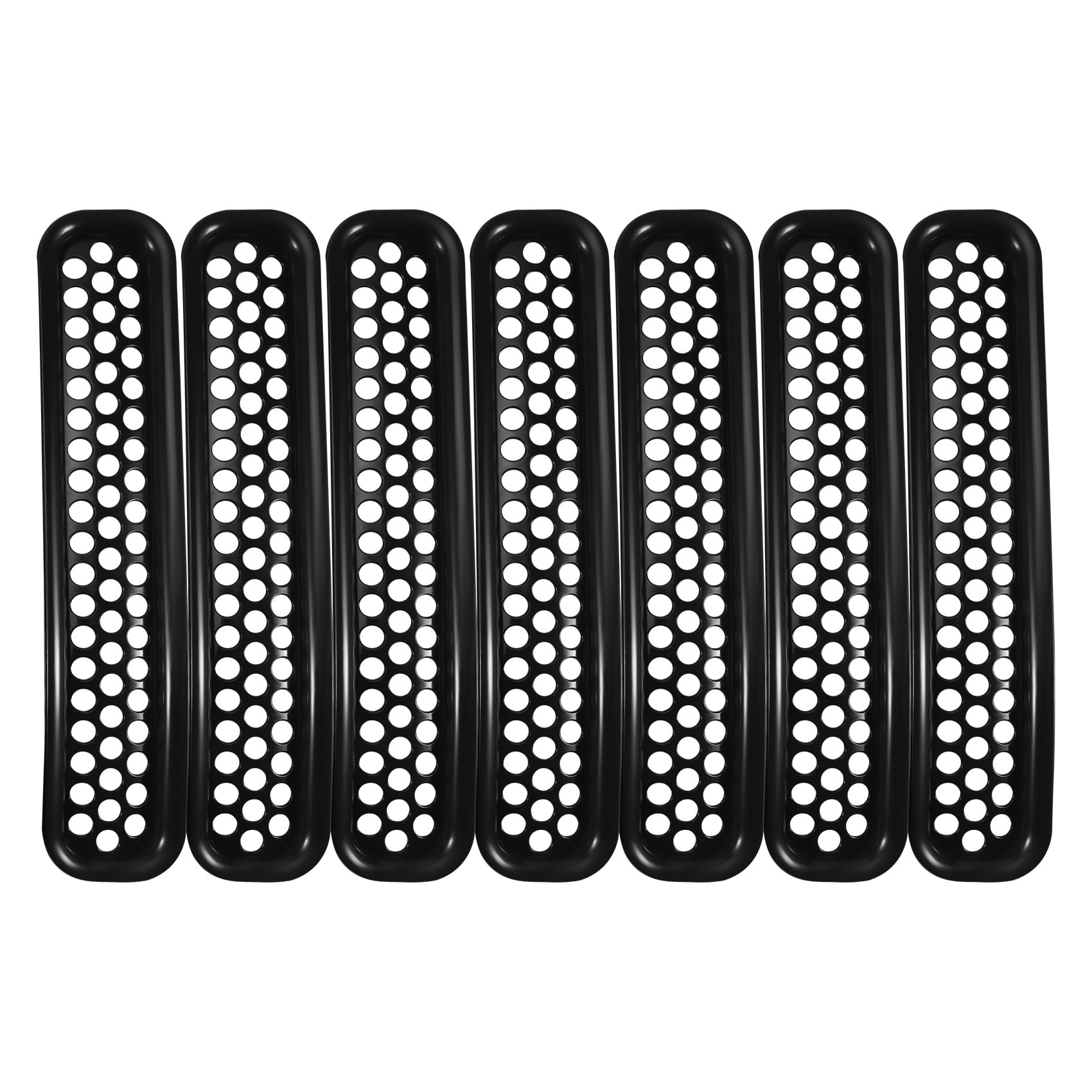 Fangxuee Bienenwabe Mesh Front Grill EinsäTze Kit für 1997-2006 TJ & Unlimited - (7 StüCke) von Fangxuee