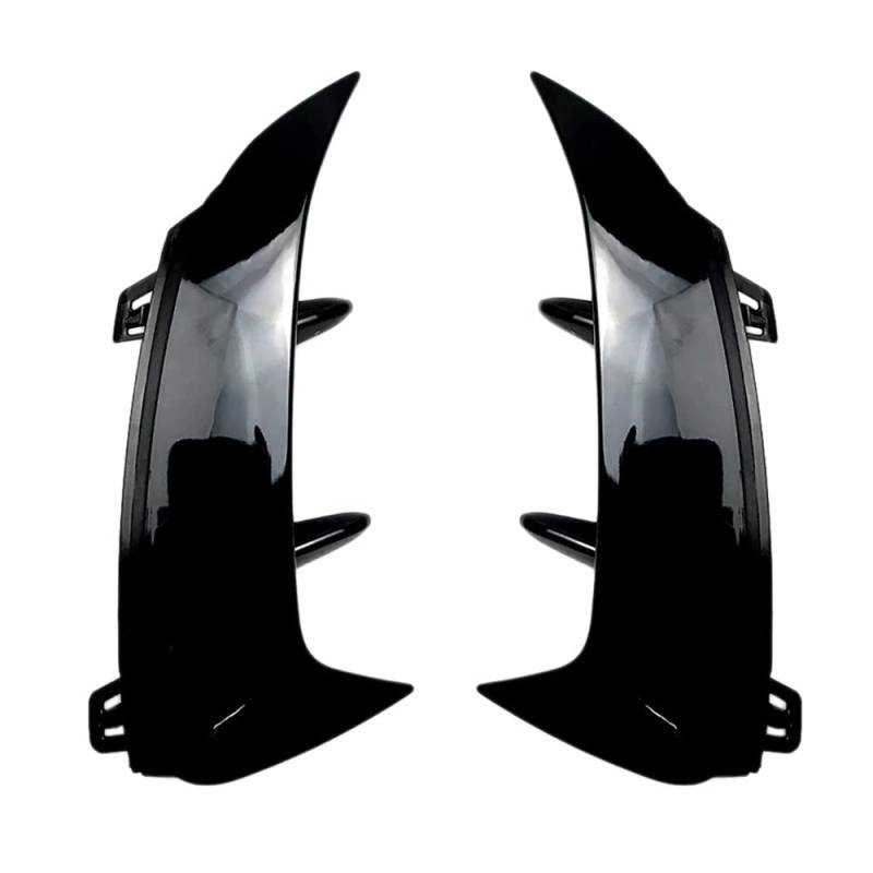 Fangxuee GläNzend Schwarz Heck StoßStange Splitter Spoiler Hinten Canard Luft EntlüFtung Trim für A W177 A180 A200 A250 A45 2019+ von Fangxuee