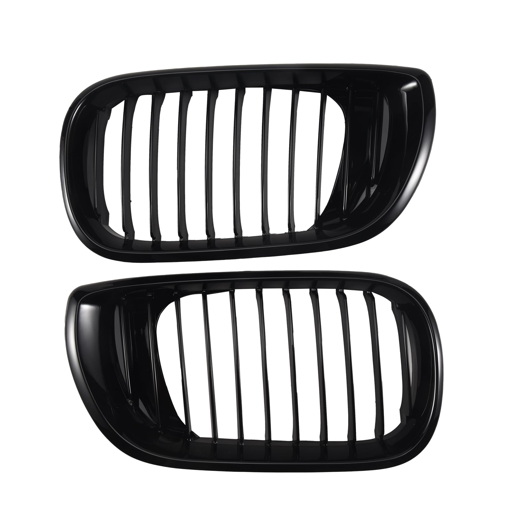 Fangxuee Hochglanz Schwarzer Nieren Gitter mit Front Haube für E46 3 Series 2002-2005 4D Sedan 318I 320I 323I 328I Front StoßStangen Grill von Fangxuee