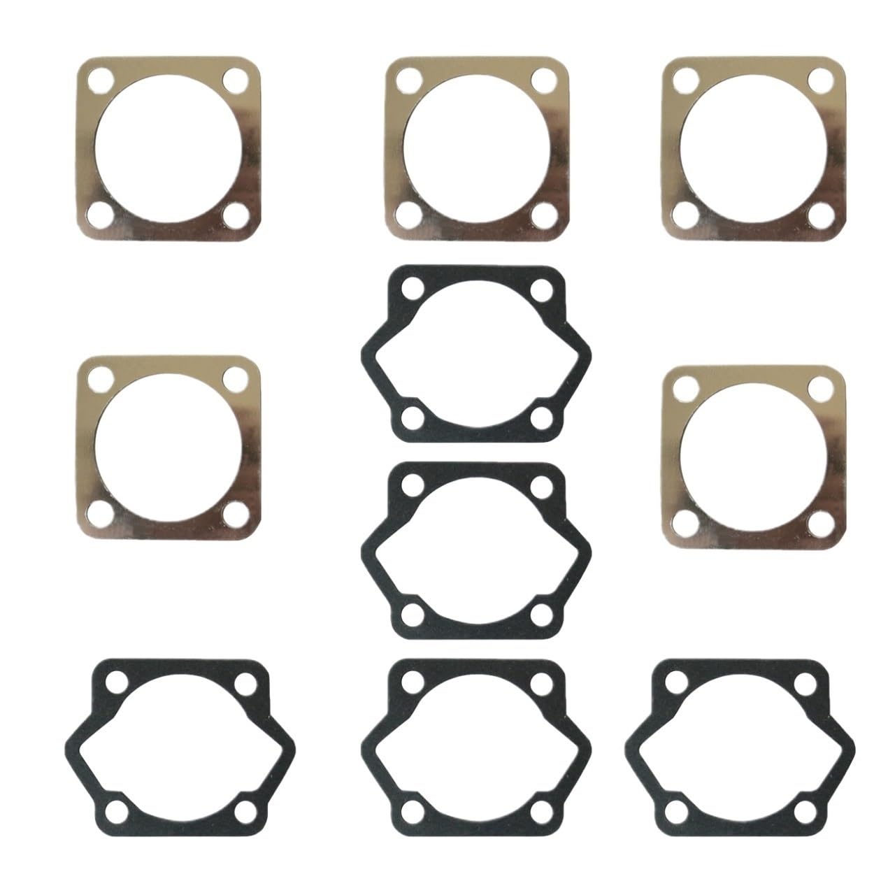 5x Zylinderfuß-Bodendichtung, 5x Zylinderkopfdichtung, passend for 80cc-Motorräder von FansEe