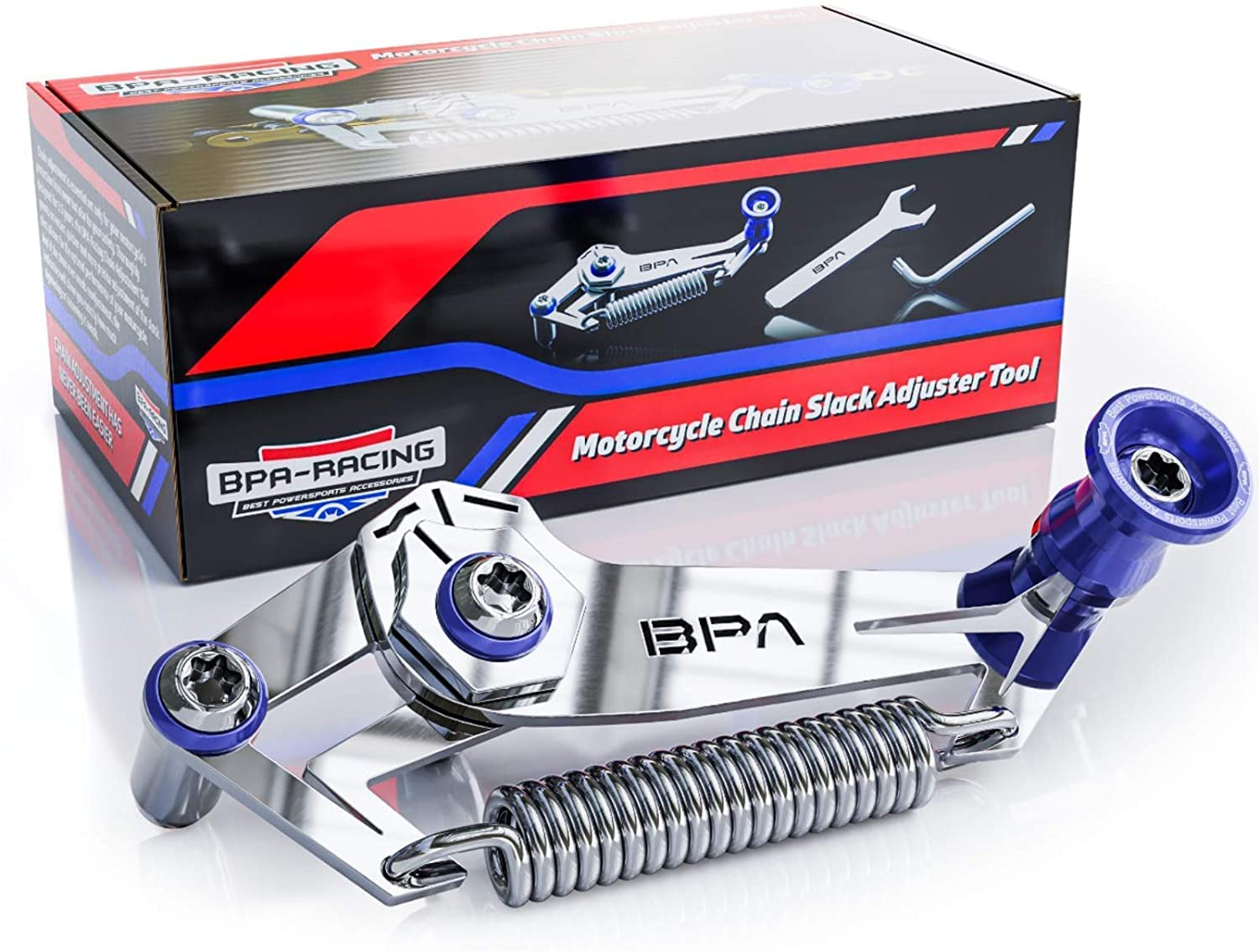 Fantic26 BPA-Racing Motorrad Ketten-Spiel Einstell-Service-Werkzeug (Blau) von Fantic26