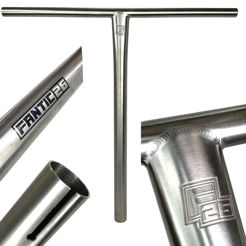 Fantic26 Keto Themis Titanium Stunt-Scooter Bar I Trick I Tret I Kinder I Roller I Lenker I Extrem Leicht I Freestyle I Profi I SCS I HIC I Höhe 55-70 cm I Ersatzlenker (65mm, HIC, RAW Themis) von Fantic26