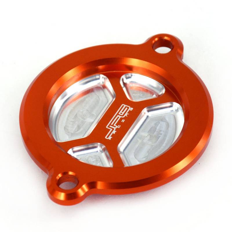 Motorrad Öl Filter Cover Cap Aluminium Rot Billet-Motor CNC für SX-f XC-f EXC 450 500 Duke 690 Enduro SMC SM SMR 1190 RC8, von FastPro