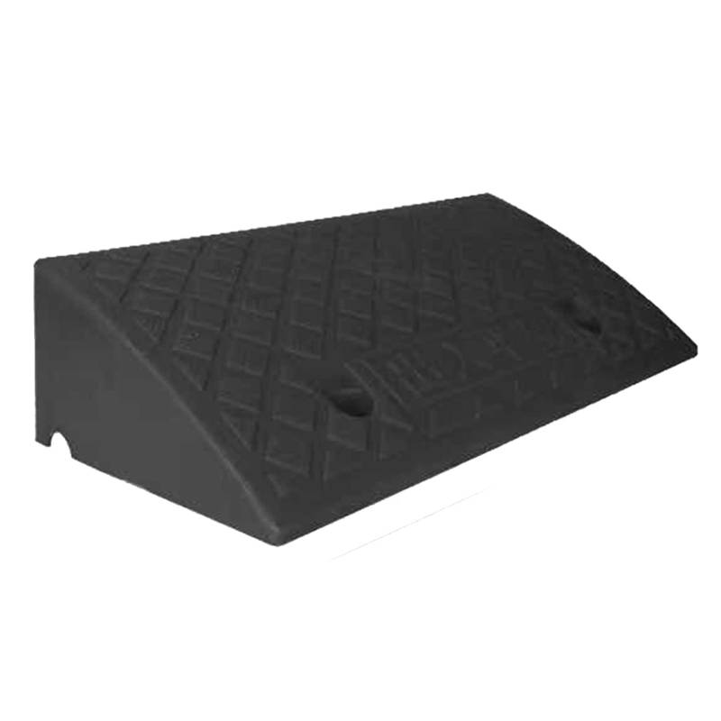 Uphill Speed ​​Bumps Steps, Car Plastic Slope Pad Ramps Uphill Pads, Color Lightweight Plastic Pad Step Mat das Parken auf der Straße (Schwarz/13,5 cm) von Fauitay