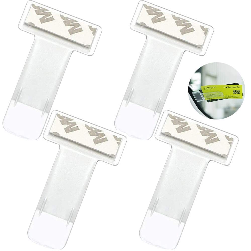 Favson Parkscheinhalter, 4 Stück Transparent Auto Windschutzscheibe Ticket Halter, Karten Halter mit Saugnapf für Auto-Scheibe transparent, von Favson