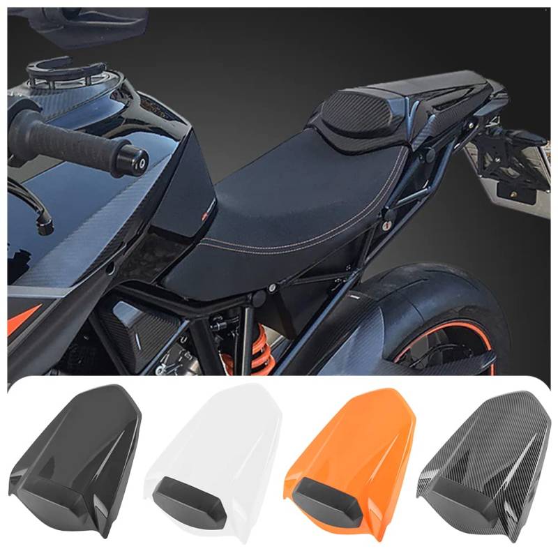 Fayedenicy Motorrad Beifahrer Sozius Solositzbezug Motorhaube Hart ABS Motorverkleidung Heckteil für 1290 Super Duke R Zubehörteile 2014 2015 2016 2017 2018 2019 14-19 (Schwarz) von Fayedenicy