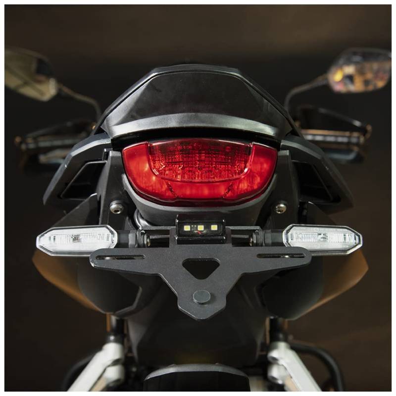 Fayedenicy Motorrad CB650R CBR650R Kennzeichenhalter Halter Halterung Heck Tidy Fender Eliminator Kit mit LED-Licht für CB 650 R CB650R CBR650R CBR650R Zubehör 2019 2020 19-20 von Fayedenicy