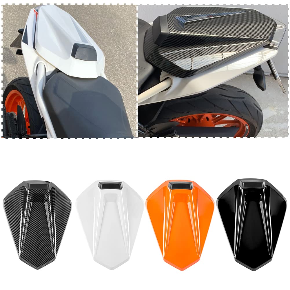 Motorrad-Soziussitzabdeckung für den Soziussitz, harter ABS-Motorverkleidung, Heckabschnitt für K.T.M Duke 125 Duke125 2017-2022 Duke 250 Duke250 2021-2022 Duke 390 Duke390 2017-2023 (Carbon-Look) von Fayedenicy