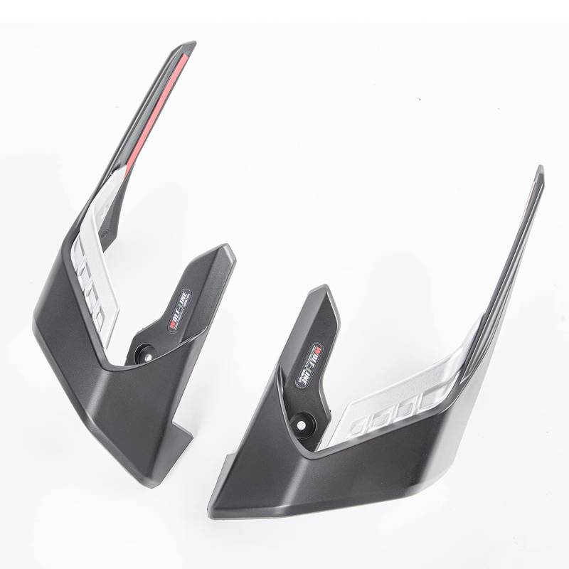 Motorrad Downforce Naked Spoiler Feste Winglets Verkleidungsflügelabweiser für CB650R CB 650 R CB 650R CB-650-R 2019 2020 2021 2022 2023 Seitenflügelabdeckung Rahmenverkleidungen (Silber) von Fayedenicy