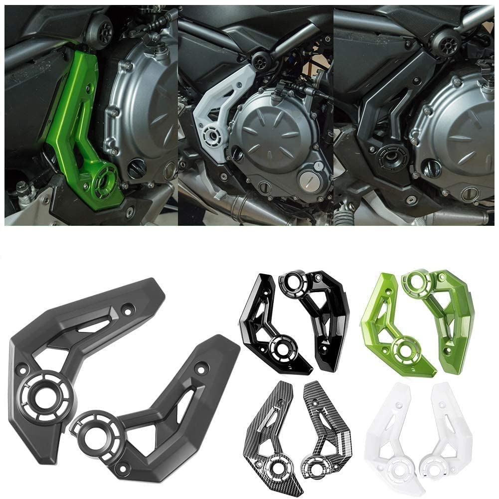 Motorrad Front Seitenverkleidung Rahmen Verkleidung Verkleidung Motorhaube Schutz Dekoration Body Kits für Z650 Z 650 Ninja 650 Ninja650 2017 2018 2019 2020 2021 2022 2023 (Kohlefaser-Look) von Fayedenicy