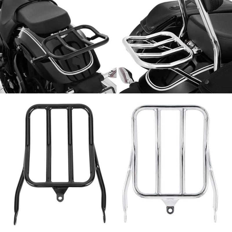 Motorrad-Heckgepäckträger-Unterstützung, Regal-Rack-Halter, Top-Case für B.M.W R18 R 18 R-18 Bikes 2020 2021 2022 2023 Zubehör für den Adapter für die hintere Kotflügel-Gepäckträgerhalterung (Chrom) von Fayedenicy