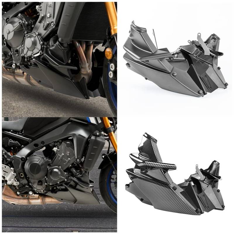 Motorrad MT09 FZ09 Bellypan Belly Pan Lower Panel Spoiler Verkleidungsabdeckung Body Frame Kit Motorschutz Chassis Stoßstangenschutz für Y.amaha MT FZ 09 FZ-09 MT-09/SP 2021 2022 2023 (Matt-schwarz) von Fayedenicy