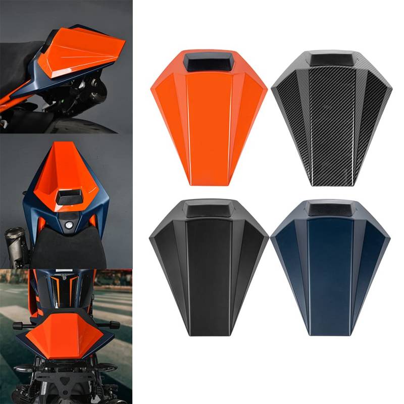 Motorrad RC390 Einzelsitzbezüge, Hart-ABS-Heckpassagiersitzverkleidungen Buckelverkleidung Heckteil Ersatzzubehörteile Für RC390 RC 390 RC-390 2022 2023 22-23 (Orange) von Fayedenicy