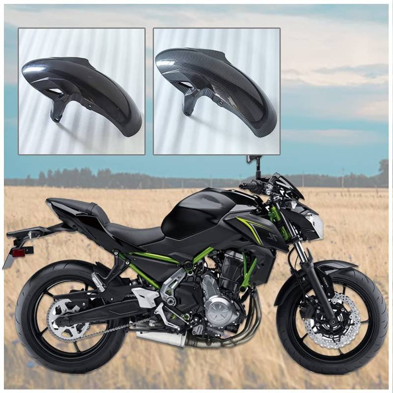 Motorrad Vorderrad Reifen Hugger Kotflügel Fender Abdeckung Schmutzfänger Spritzschutz Verkleidung für K.a.wasaki Ninja 650 Z650 Ninja650 Z-650 Z 650 2017 2018 2019 2020 2021 2022 2023 (Carbon Look) von Fayedenicy