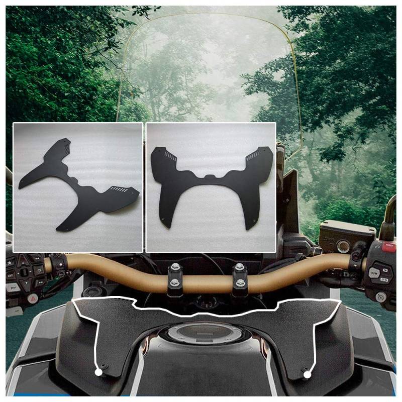 Motorrad-Vorderradgabel ForkShield Updraft Airflow Air Dam Windabweiser Reduzieren Vibration Buffeting für H.onda CRF1100L CRF 1100L CRF 1100 L Africa Twin Adventure Sports 2020 2021 2022 2023 von Fayedenicy