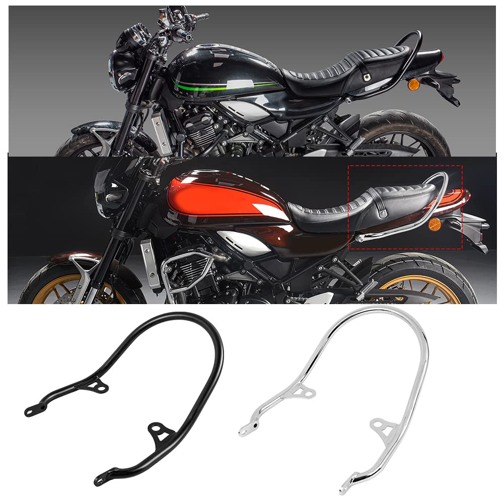 Neue Z900RS Beifahrersitz Hand Haltegriff Schiene Heckgriff Halterung Sozius Armlehne für K-awasaki Z900 RS Z 900 RS Z-900-RS 2018 2019 2020 2021 2022 2023 Motorrad Gepäckstütze hinten (Schwarz) von Fayedenicy