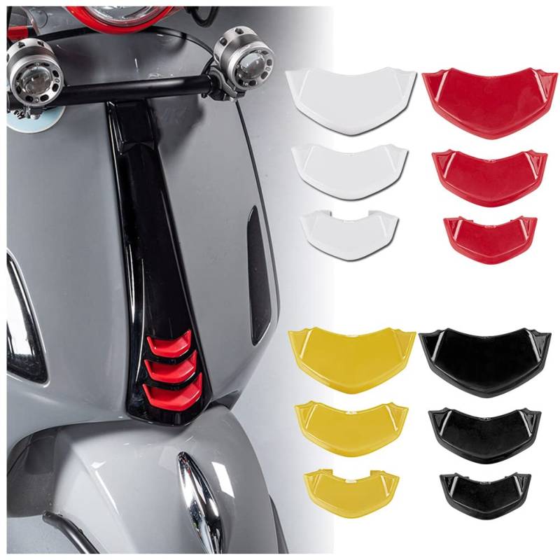 Scooter Front Airvent Inflow Dekoration Tie Belt Dekorative Abdeckung für Vespa Sprint 50 125 150 Sprint125 Sprint150 16-22 Primavera Spring 50 125 150 Primavera125 Primavera150 14-22 (Rot) von Fayedenicy