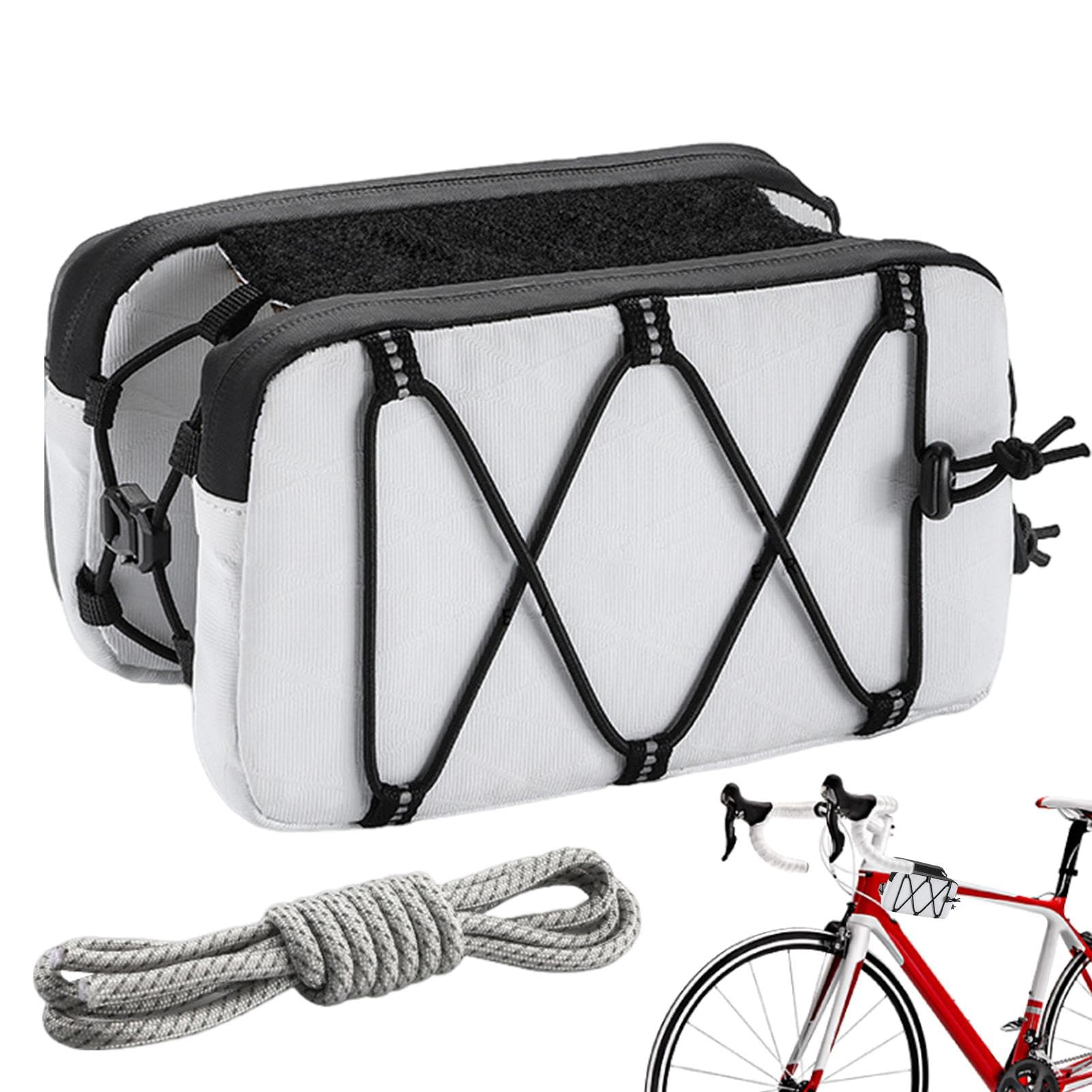 Fahrradrahmentasche, Multifunktions-Fahrradtasche, Oberrohr-Aufbewahrungstasche, Fahrradzubehör-Aufbewahrung, große Fahrradwerkzeugtasche, Schultergurttasche, Outdoor-Fahrradtasche, Reisetasche, von Fbinys