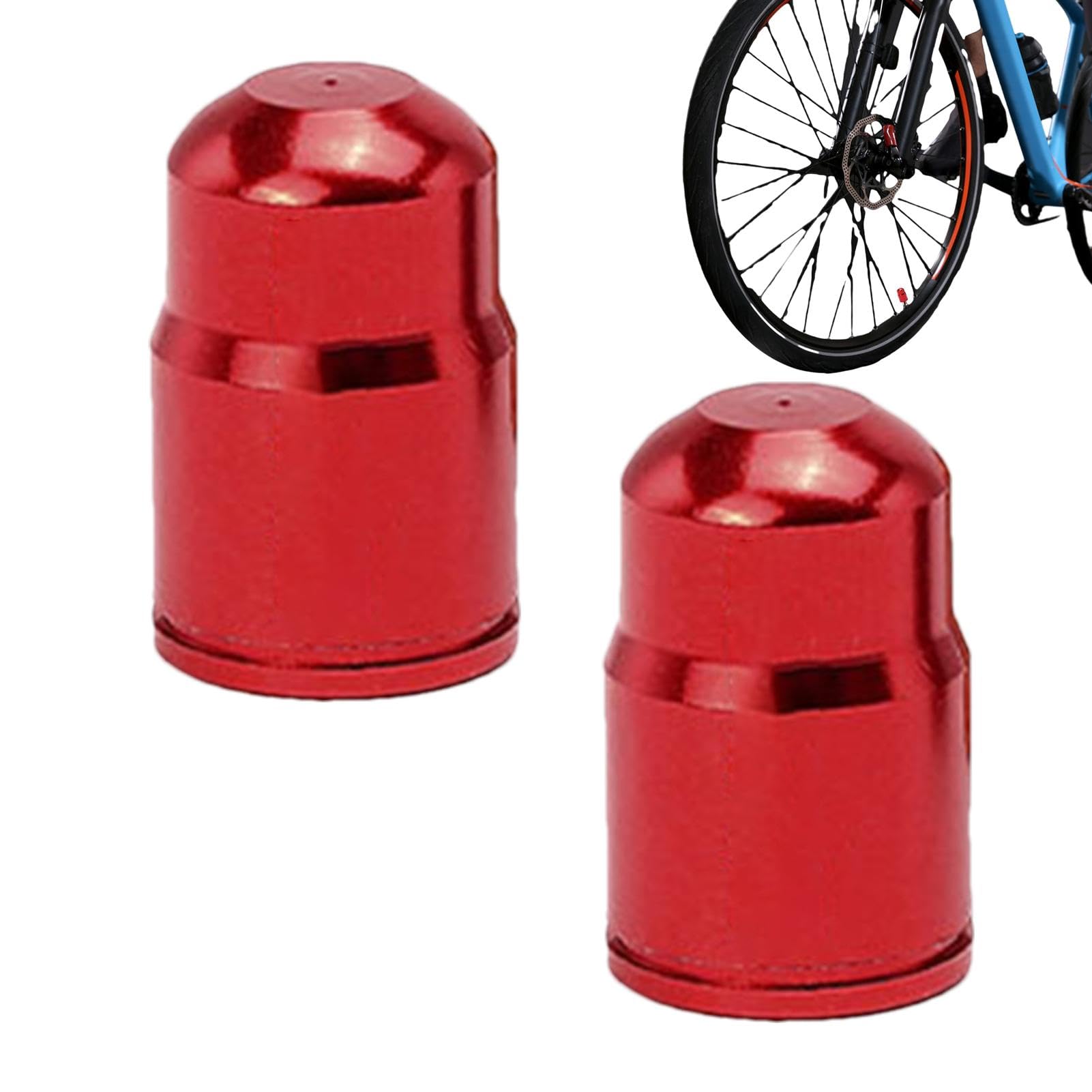 Fbinys Fahrradventilkappen | Luftstaub-Schaftabdeckung – Luftstaub-Schaftabdeckungen, Fahrradschaftkappe, Ventilkappen für Reifen, Präzisionsgewinde, Aluminiumlegierung für Fahrrad von Fbinys