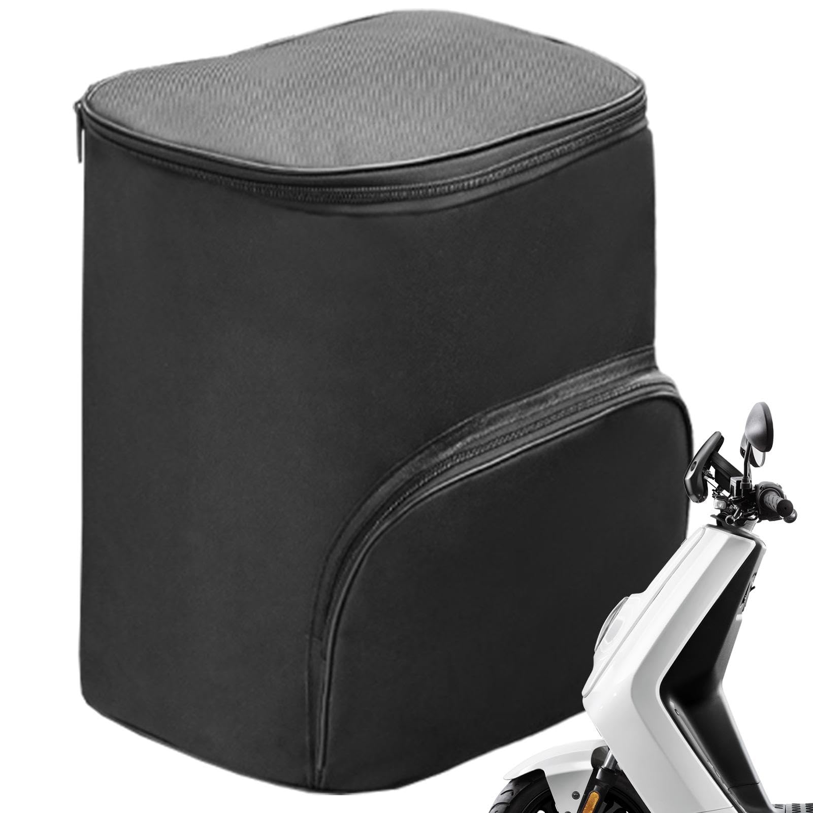 Scooter Storage Bag, Oxford Cloth Front Bag, Multifunctional Riding Supplies, Black Cycling Bag, Motorcycle Storage Bag, Cycle Front Bag, Scooter Bag, Waterproof Scooter Bag von Fbinys