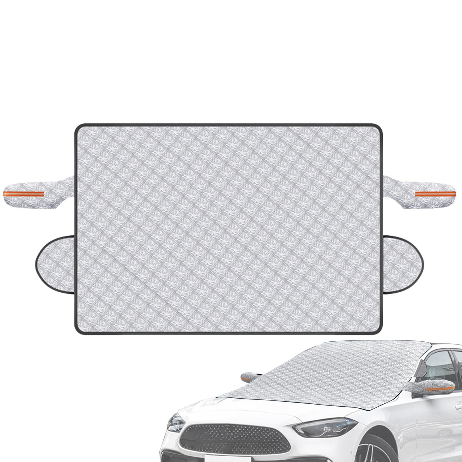 Snow Cover for Car, Waterproof Windshield Cover, Reflective Ice Removal Sunshade, Winter Car Protector, Mirrors Winter Protectors, All-Weather Car Cover, UV Blocking Windshield Cover, Elastic S von Fbinys