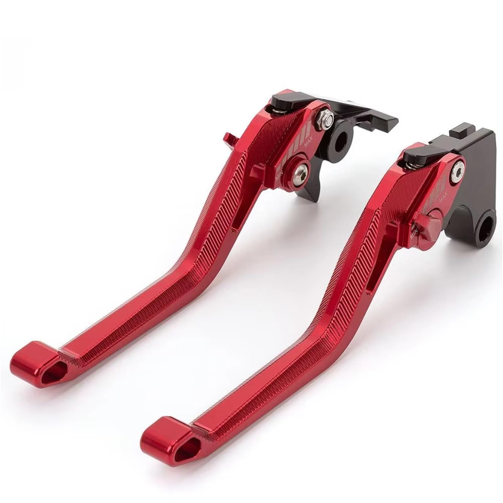 Brems- und Kupplungshebel CNC Aluminium Kurz Lang Einstellbare 3D Motorrad Bremse Kupplung Hebel Griff Grip Für YFM 700 Für Raptor 700R 2008-2025 HauptbremszylinderLenker(Long Red) von Fbxmjoa