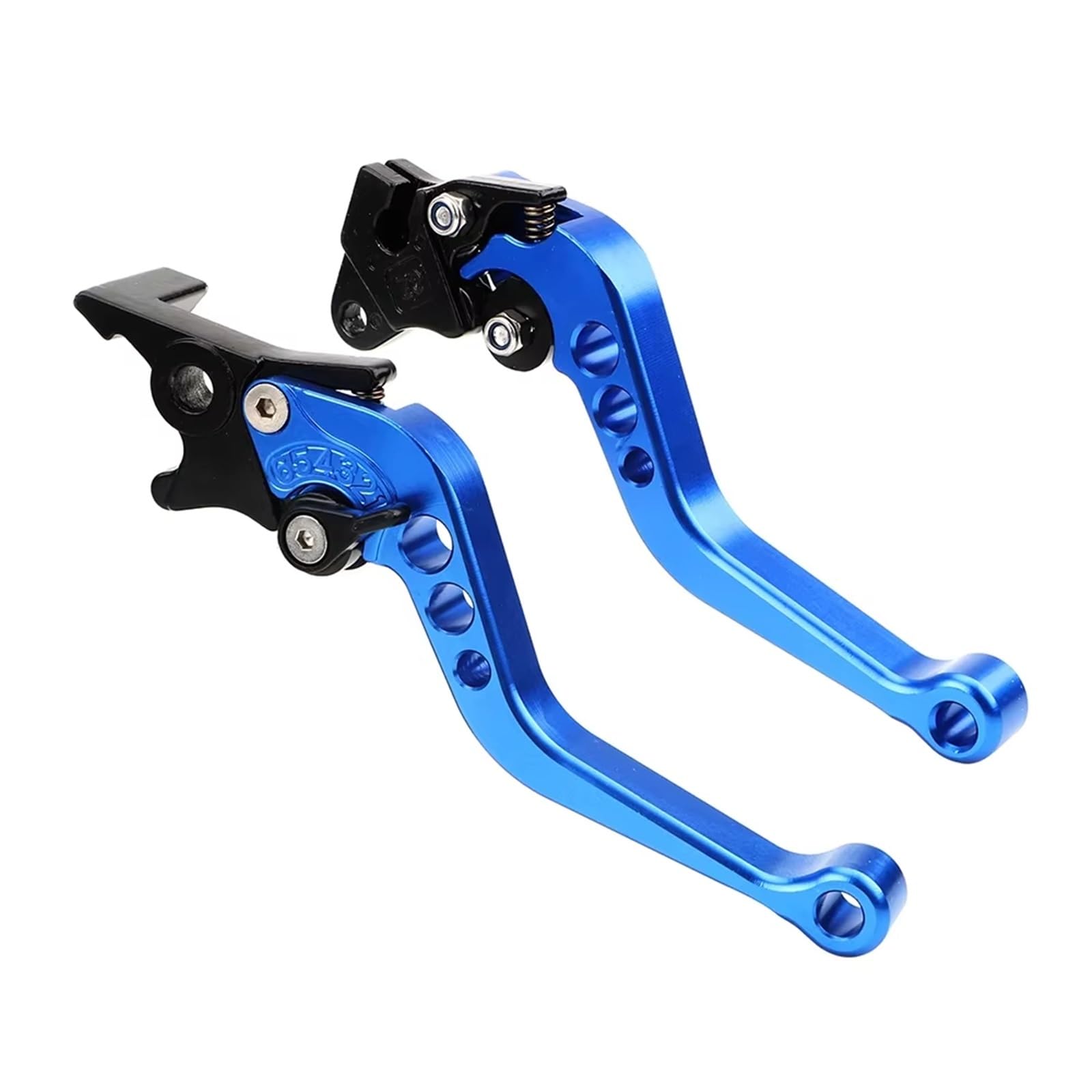 Brems- und Kupplungshebel CNC Motorrad Einstellbare Bremse Kupplung Hebel Motorrad Bremshebel Griff Bar Motor Griffe Für Suzuki HauptbremszylinderLenker(Blue) von Fbxmjoa