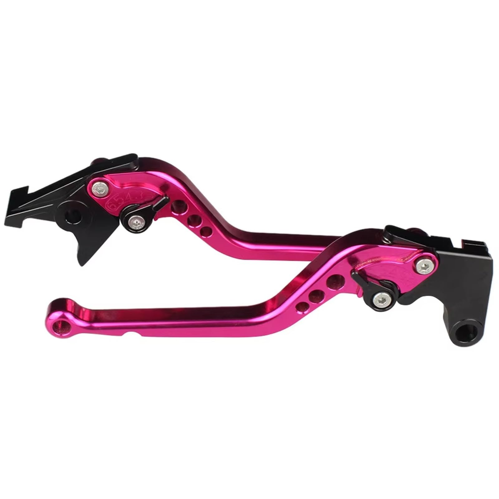 Brems- und Kupplungshebel Für Keeway RKF 125 CNC Motorrad Bremskupplungshebel Aluminium Einstellbarer Bremshebel Kupplungsgriff HauptbremszylinderLenker(Long Pink) von Fbxmjoa