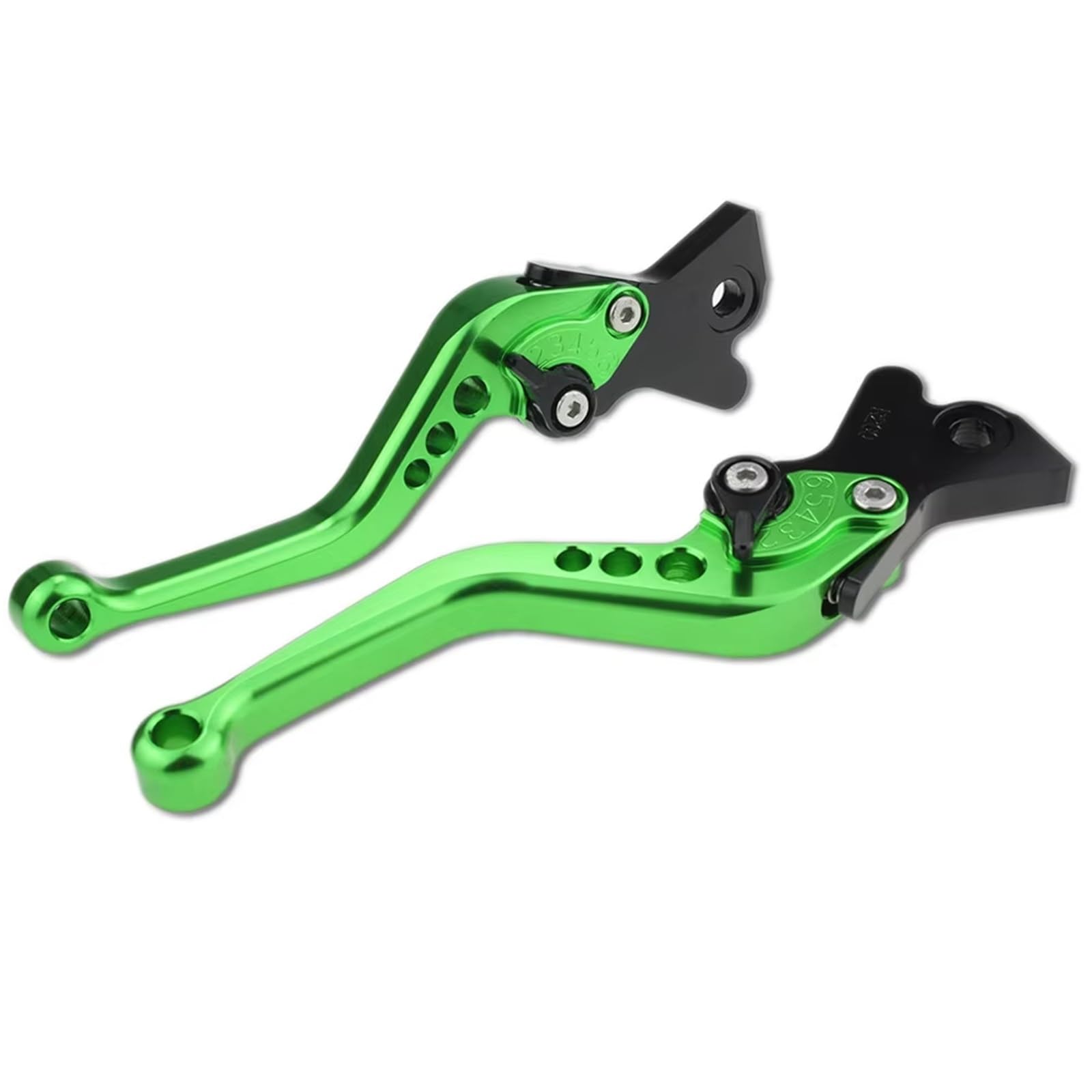 Brems- und Kupplungshebel Für Keeway RKF 125 CNC Motorrad Bremskupplungshebel Aluminium Einstellbarer Bremshebel Kupplungsgriff HauptbremszylinderLenker(Short Green) von Fbxmjoa