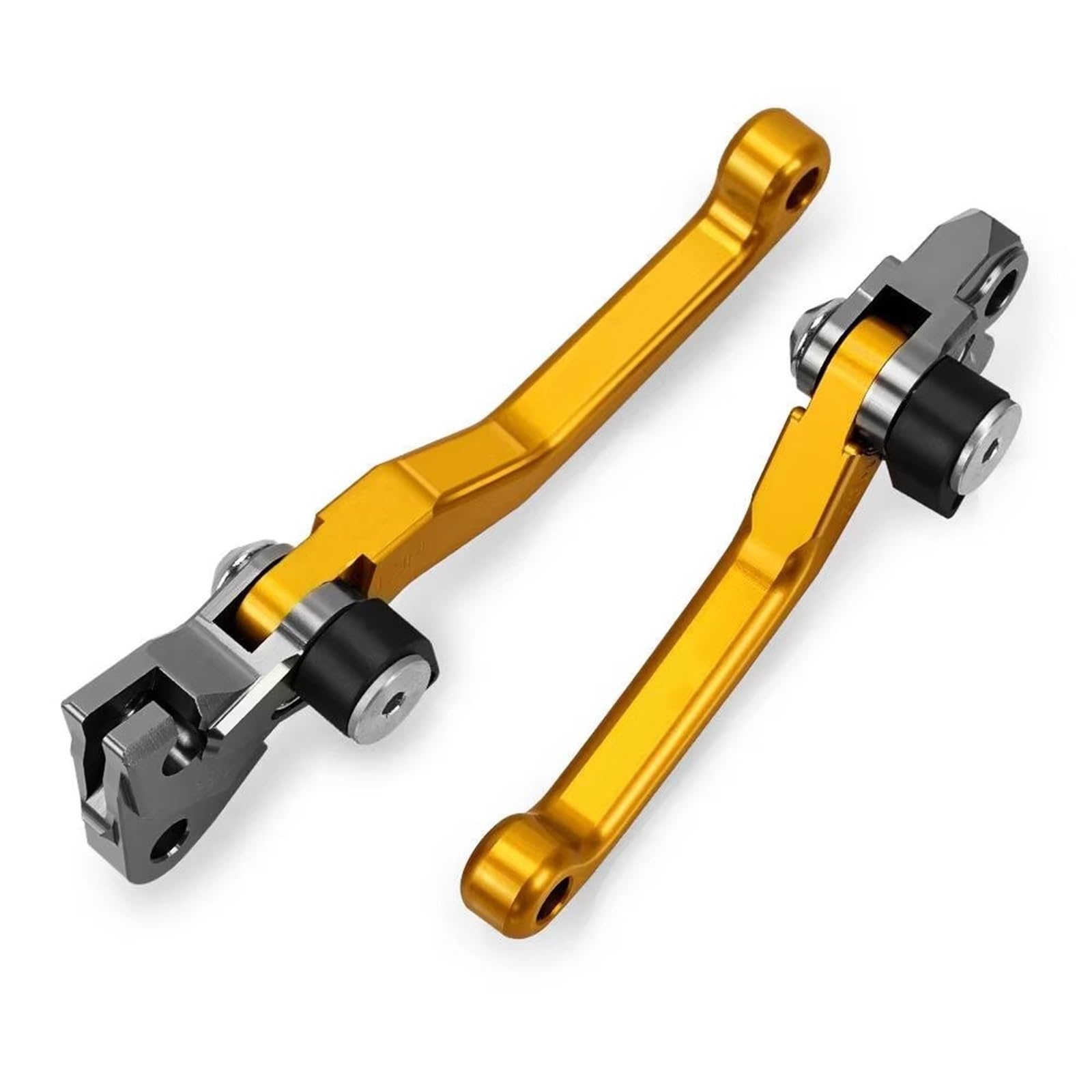 Brems- und Kupplungshebel Motocross Faltbare Pivot Dirt Bike CNC Bremskupplungshebel Kabelhebelgriff für YZ450F 2009–2022 HauptbremszylinderLenker(A Pair Gold) von Fbxmjoa