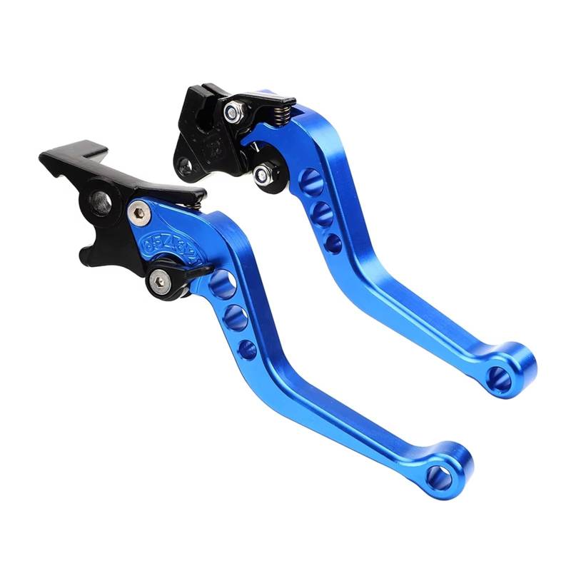 Brems- und Kupplungshebel Motorrad Kupplung Bremsgriff Trommel Hebel Fit Motorrad Zubehör Modifikation Legierung CNC HauptbremszylinderLenker(Blue) von Fbxmjoa