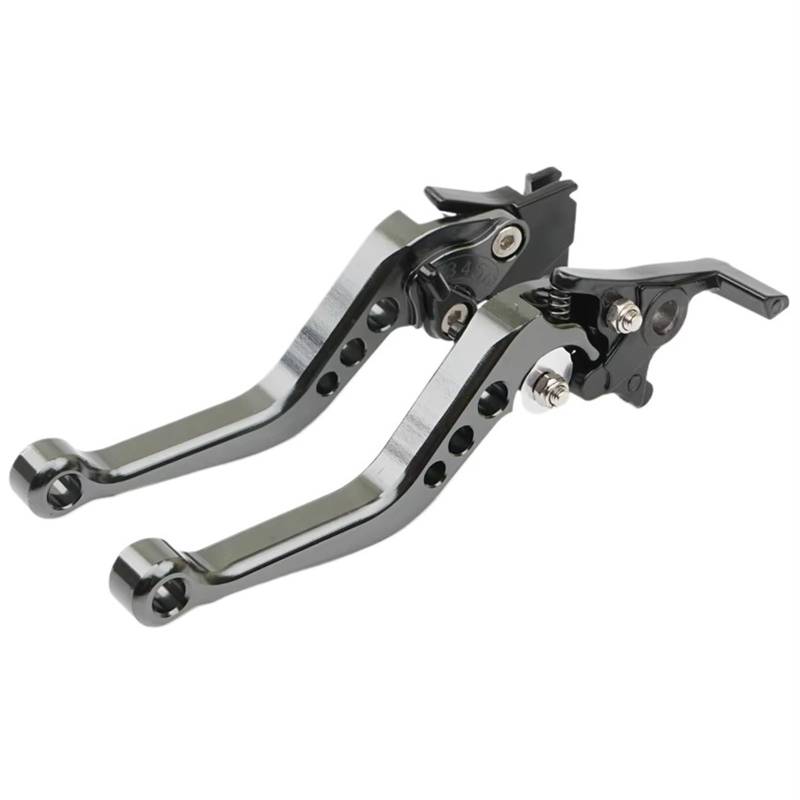 Brems- und Kupplungshebel Scheibenbremshebel Links Trommelkupplung Einstellbar 6X CNC Motorrad Handhebel Für Motorräder Roller Fahrrad GY6 HauptbremszylinderLenker(Grey 1 Pair) von Fbxmjoa