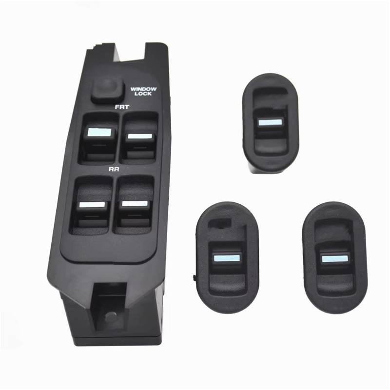 Fensterheber Schalter Taster Master Fensterheber Schalter Schwarz Für Daewoo Nexia N100 N150 Limousine 1997-2008 96179136 96179135 Auto Zubehör Fensterschalter Steuertaste(4piece) von Fbxmjoa