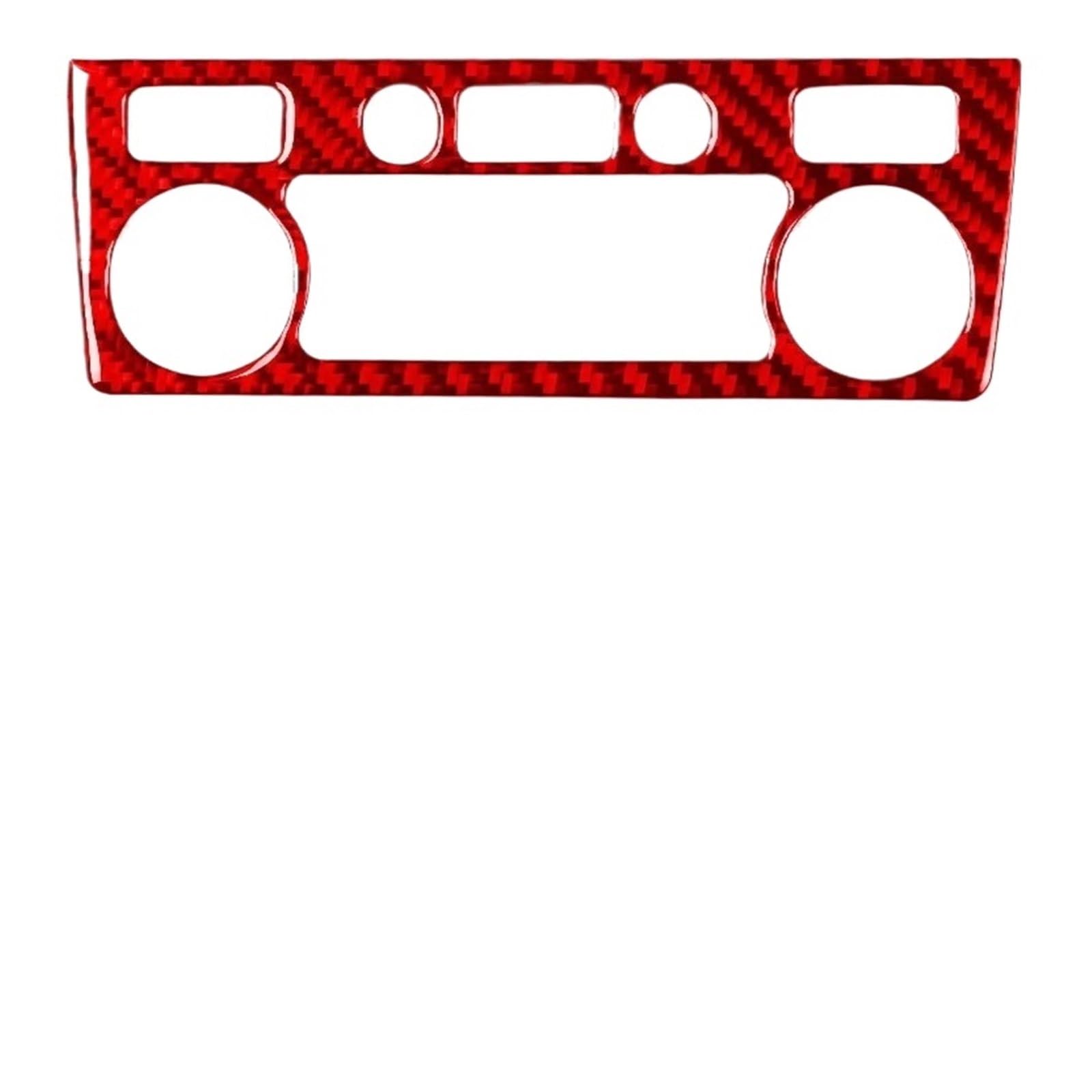 Kohlefaser Innenbereich Für 5 Series E60 2004–2010, Auto-Dach-Leselicht-Set, Sprechpanel, Carbon-Faser-Zieraufkleber Auto Aufkleber Innenbereich(27 RED) von Fbxmjoa