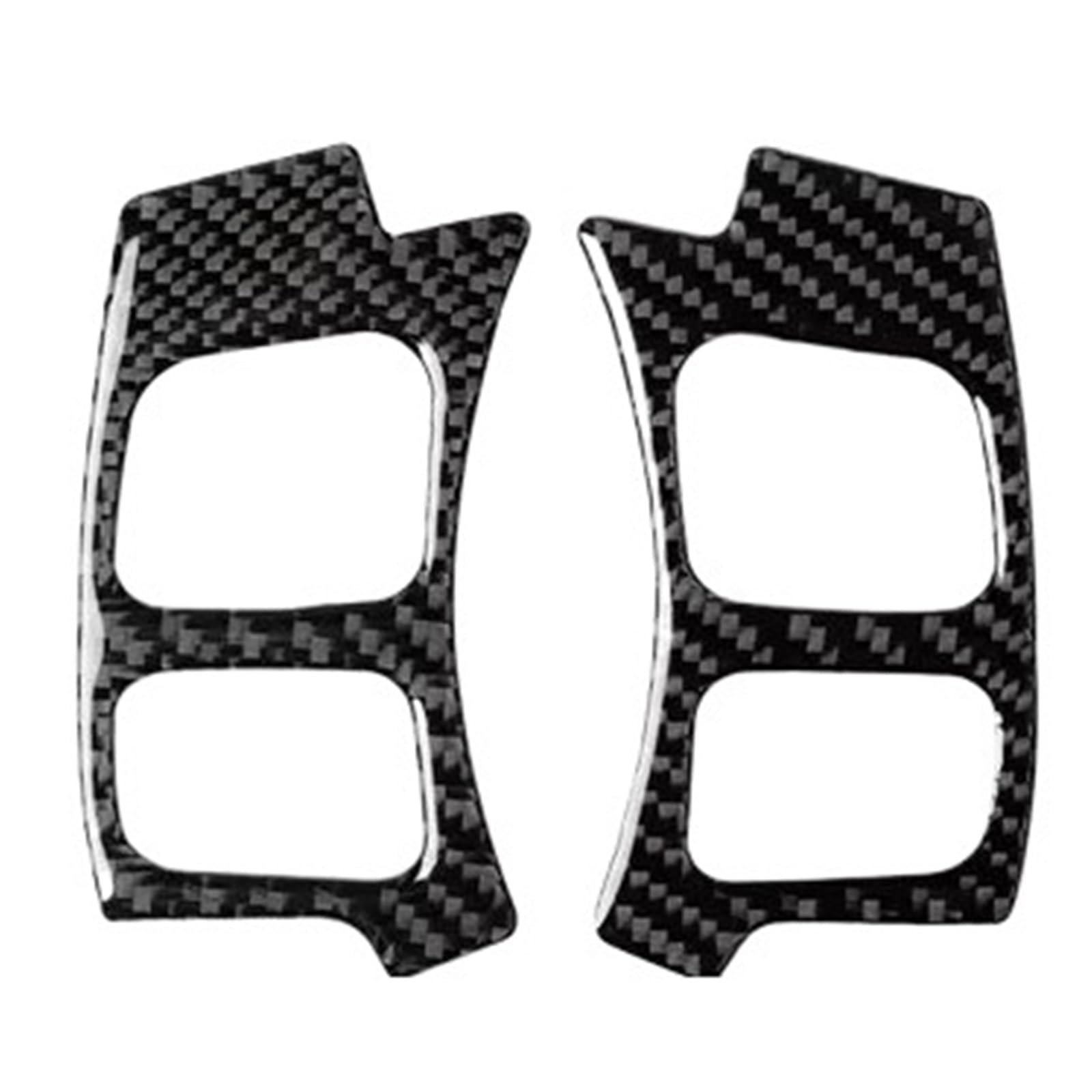 Kohlefaser Innenbereich Für Lexus NX 200 200t 300h 2014-2019 Auto Innen Lenkrad Schlüssel Panel Carbon Faser Trim Aufkleber Auto Aufkleber Innenbereich(Black A) von Fbxmjoa